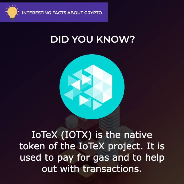 IoTeX (IOTX) Interesting Facts