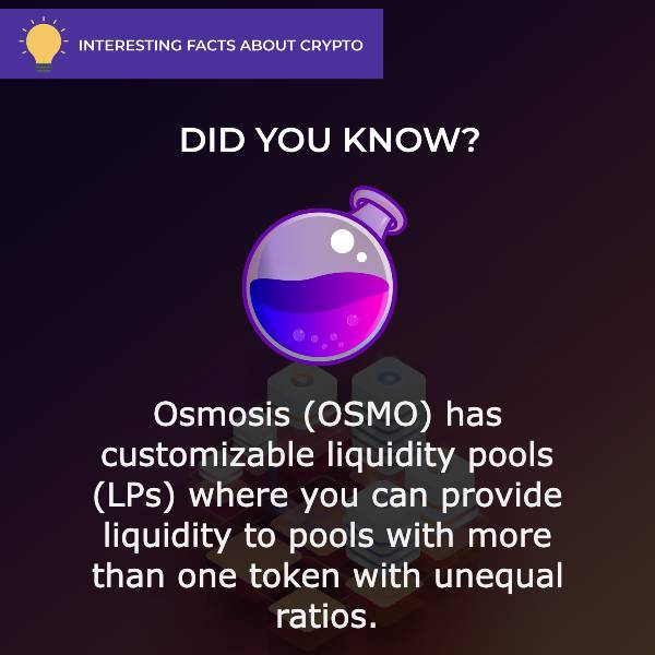 Osmosis (OSMO) Interesting Facts